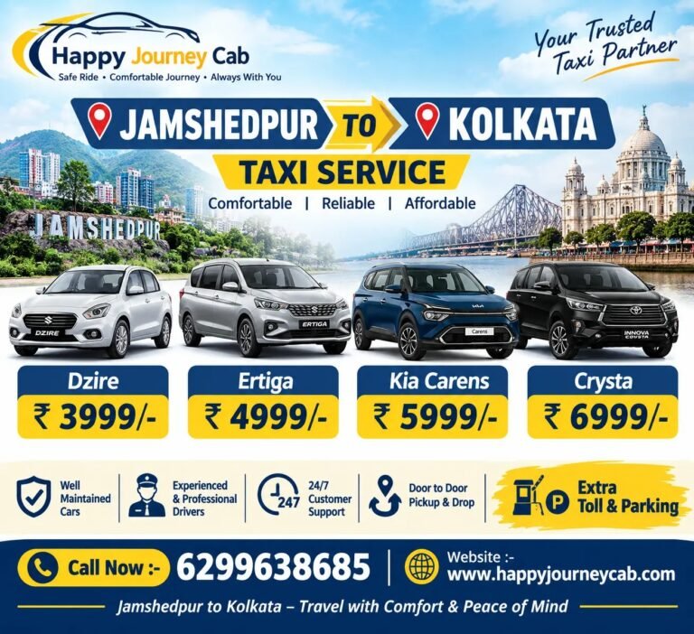 Jamshedpur-to-Kolkata-Taxi-Service